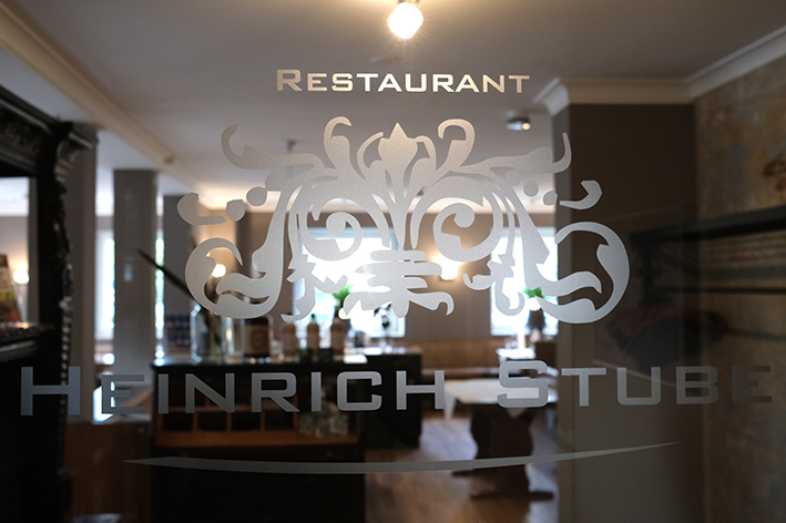 Entrance to the Heinrichstube – Restaurant at Haus Fliederbusch